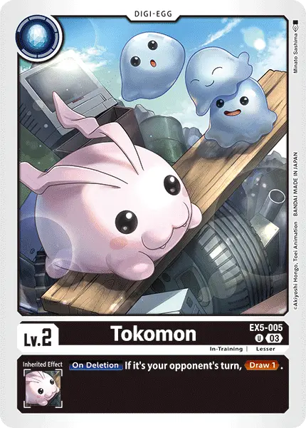 Digimon TCG Card EX5-005 Tokomon