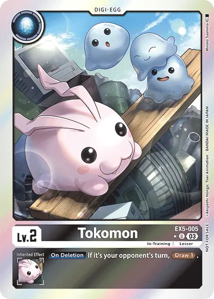 Digimon TCG Card EX5-005_P1 Tokomon