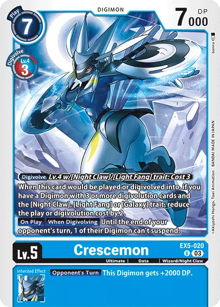 Digimon TCG Card EX5-020 Crescemon
