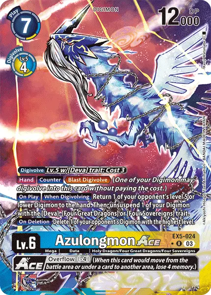 Digimon TCG Card EX5-024_P1 Azulongmon