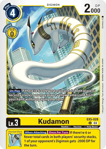 Digimon TCG Card EX5-028 Kudamon