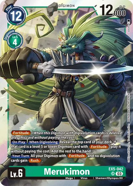 Digimon TCG Card EX5-042 Merukimon