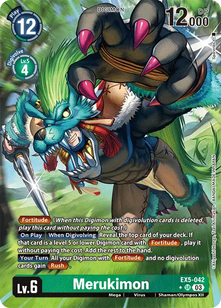 Digimon TCG Card EX5-042_P1 Merukimon