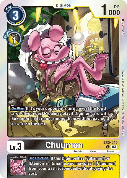 Digimon TCG Card EX5-045 Chuumon