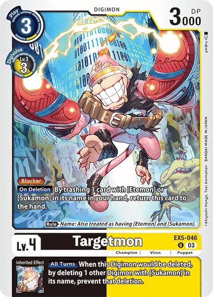 Digimon TCG Card EX5-046 Targetmon
