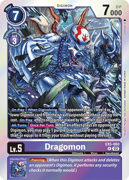 Digimon TCG Card EX5-060 Dragomon