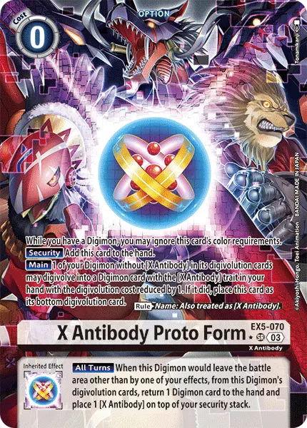 Digimon TCG Card EX5-070_P1 X Antibody Protoform