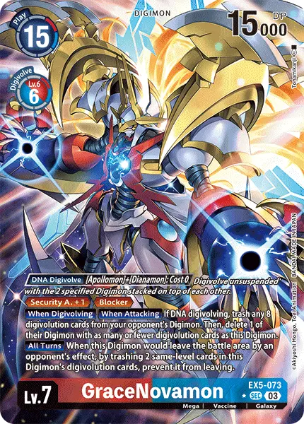 Digimon TCG Card 'EX5-073_P1' 'GraceNovamon'