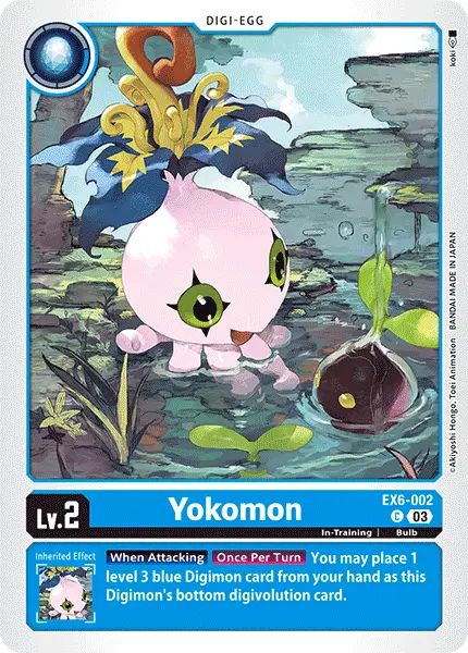 Digimon TCG Card EX6-002 Yokomon