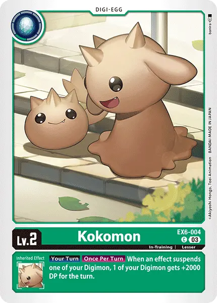 Digimon TCG Card EX6-004 Kokomon