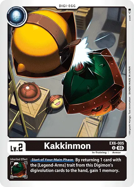 Digimon TCG Card EX6-005 Kakkinmon