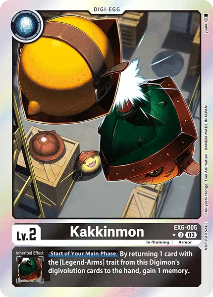 Digimon TCG Card EX6-005_P1 Kakkinmon