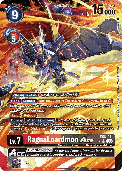 Digimon TCG Card 'EX6-011_P1' 'RagnaLoardmon'