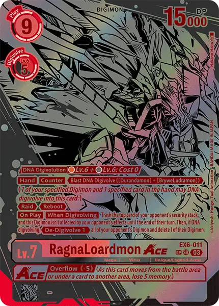 Digimon TCG Card 'EX6-011_P2' 'RagnaLoardmon'