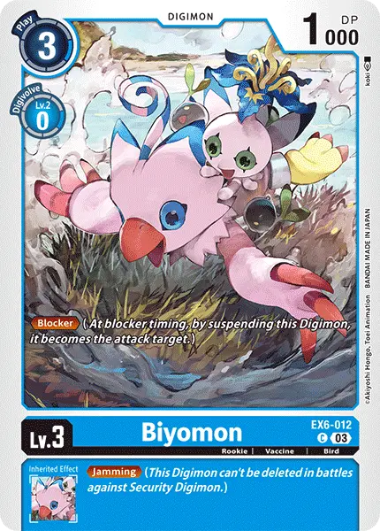 Digimon TCG Card EX6-012 Biyomon