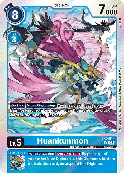 Digimon TCG Card EX6-014 Huankunmon