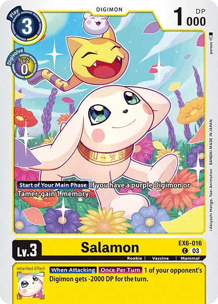 Digimon TCG Card EX6-016 Salamon