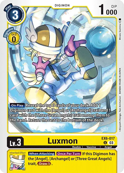 Digimon TCG Card 'EX6-017' 'Luxmon'