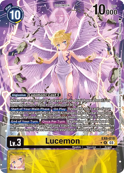 Digimon TCG Card 'EX6-018_P1' 'Lucemon'