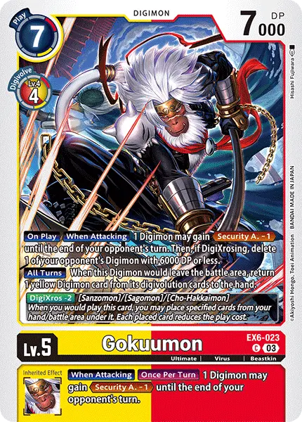 Digimon TCG Card 'EX6-023' 'Gokuumon'