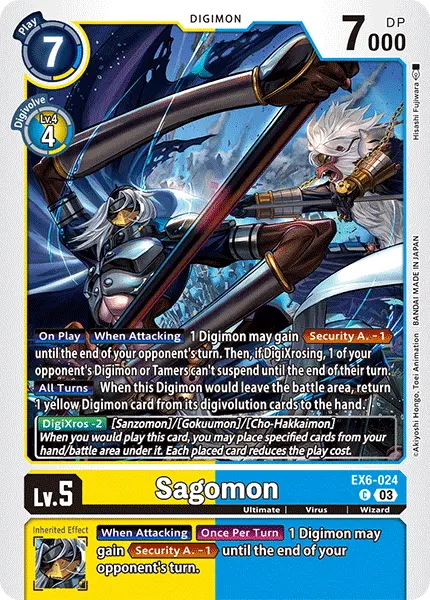 Digimon TCG Card 'EX6-024' 'Sagomon'