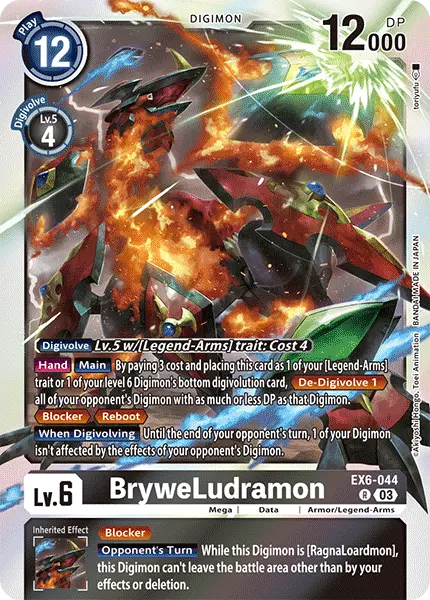 Digimon TCG Card 'EX6-044' 'Bryweludramon'