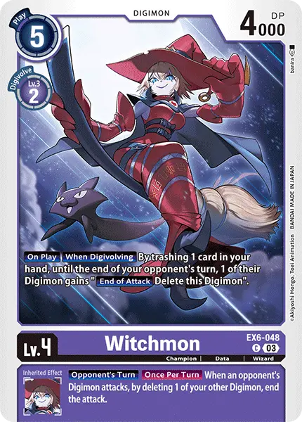 Digimon TCG Card EX6-048 Witchmon