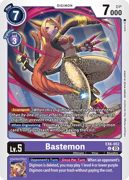 Digimon TCG Card EX6-052 Bastemon