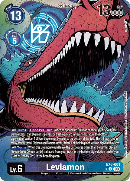 Digimon TCG Card EX6-061_P1 Leviamon