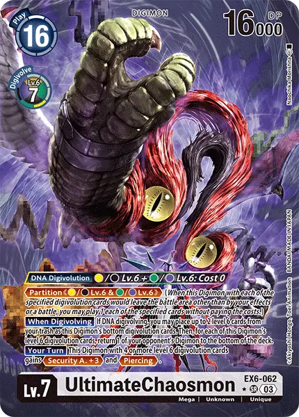 Digimon TCG Card EX6-062_P1 UltimateChaosmon