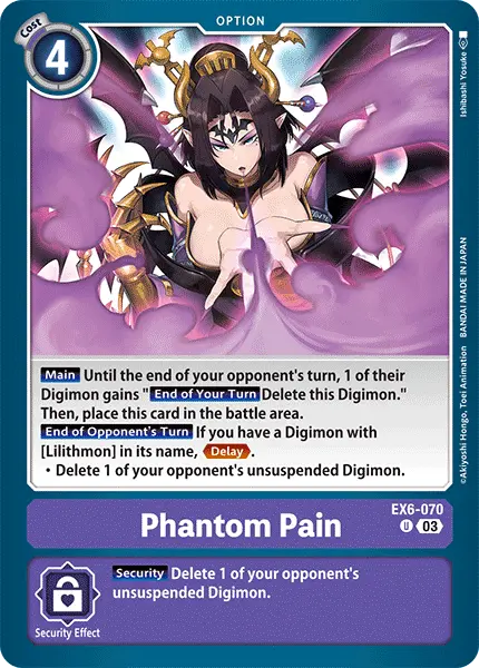 Digimon TCG Card 'EX6-070' 'Phantom Pain'