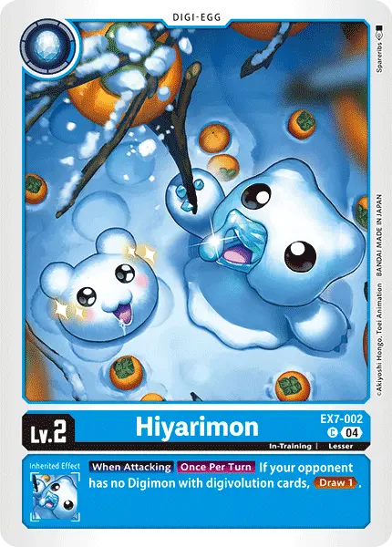 Digimon TCG Card EX7-002 Hiyarimon