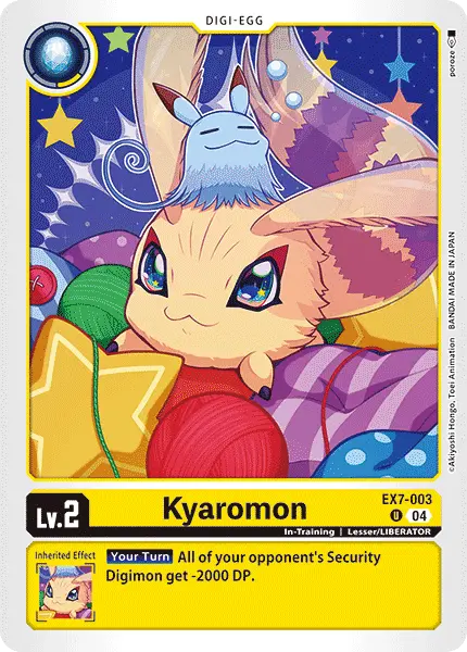 Digimon TCG Card EX7-003 Kyaromon