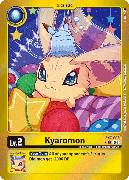 Digimon TCG Card 'EX7-003_P1' 'Kyaromon'