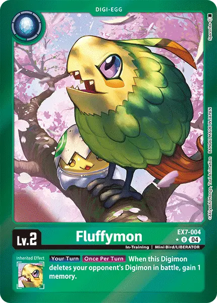 Digimon TCG Card 'EX7-004_P1' 'Fluffymon'