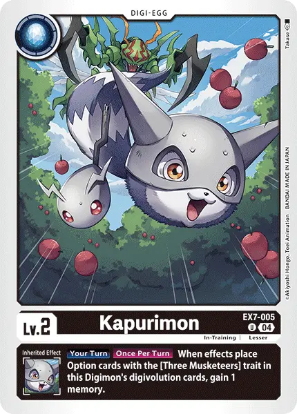 Digimon TCG Card EX7-005 Kapurimon