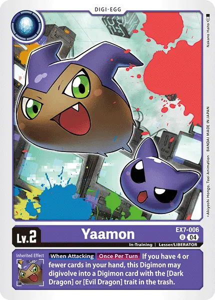 Digimon TCG Card 'EX7-006' 'Yaamon'