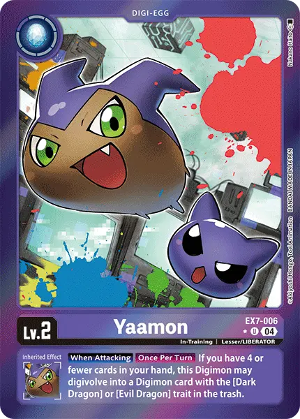 Digimon TCG Card 'EX7-006_P1' 'Yaamon'