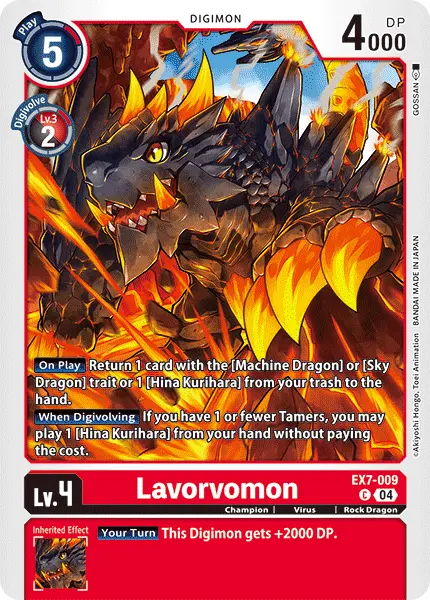 Digimon TCG Card EX7-009 Lavorvomon