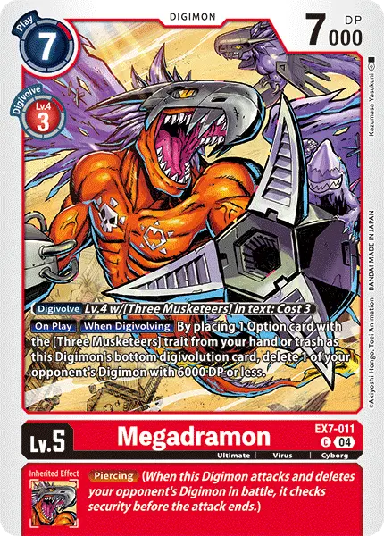 Digimon TCG Card EX7-011 Megadramon