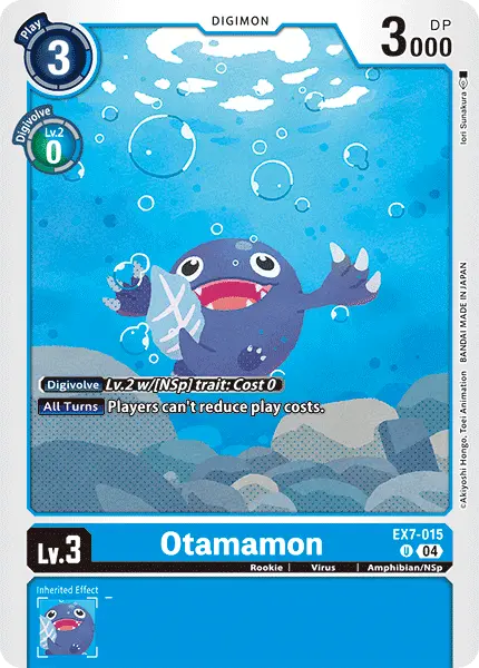 Digimon TCG Card 'EX7-015' 'Otamamon'