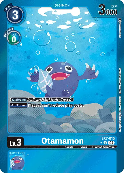 Digimon TCG Card 'EX7-015_P1' 'Otamamon'