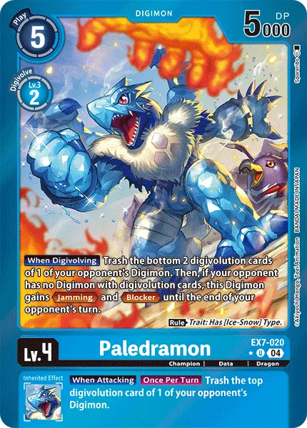 Digimon TCG Card 'EX7-020_P1' 'Paledramon'