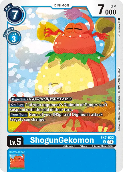 Digimon TCG Card EX7-022 ShogunGekomon