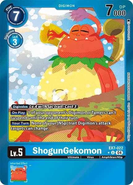 Digimon TCG Card EX7-022_P1 ShogunGekomon