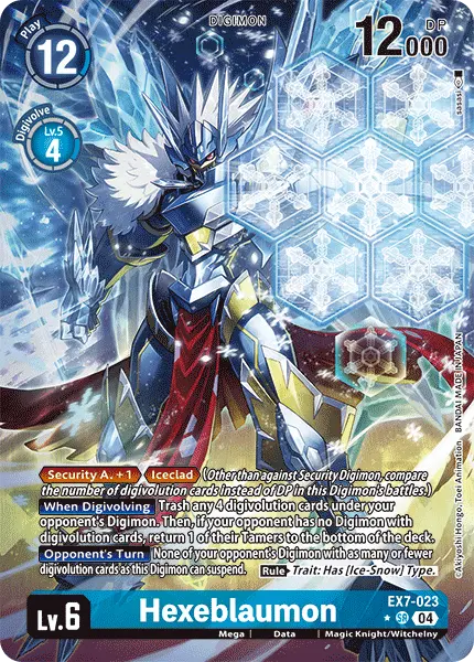 Digimon TCG Card 'EX7-023_P1' 'Hexeblaumon'