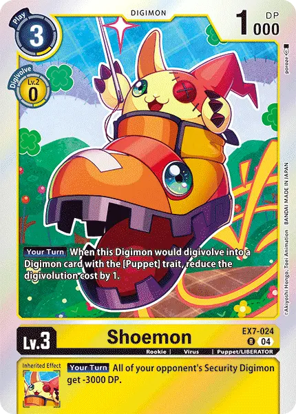 Digimon TCG Card 'EX7-024' 'Shoemon'