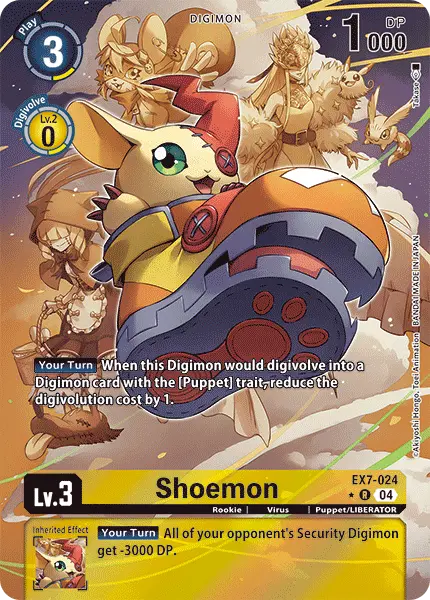 Digimon TCG Card EX7-024_P1 Shoemon