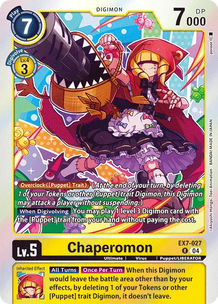 Digimon TCG Card EX7-027 Chaperomon