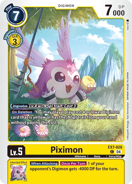 Digimon TCG Card 'EX7-028' 'Piximon'